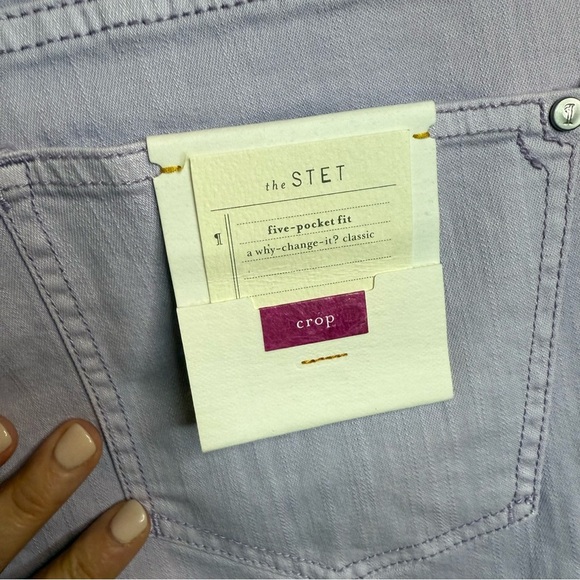 Pilcro and the Letterpress | Anthropologie | the STET Lavender Crop Jeans - Picture 9 of 12
